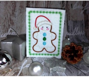 Stickdatei - ITH Postkarte Lebkuchenmann